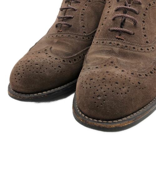 SCOTCH GRAIN（スコッチグレイン）SCOTCH GRAIN (スコッチグレイン) ウィングチップシューズ ブラウン サイズ:24　1/2の古着・服飾アイテム
