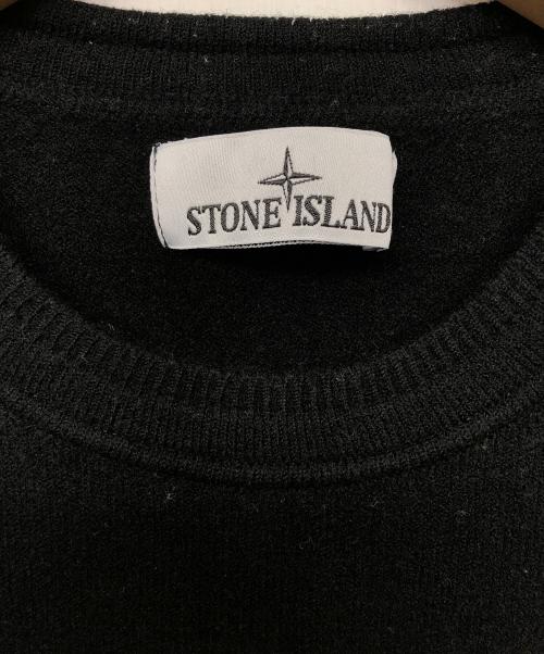 STONE ISLAND（ストーンアイランド）STONE ISLAND (ストーンアイランド) クルーネックニット ブラック サイズ:XLの古着・服飾アイテム
