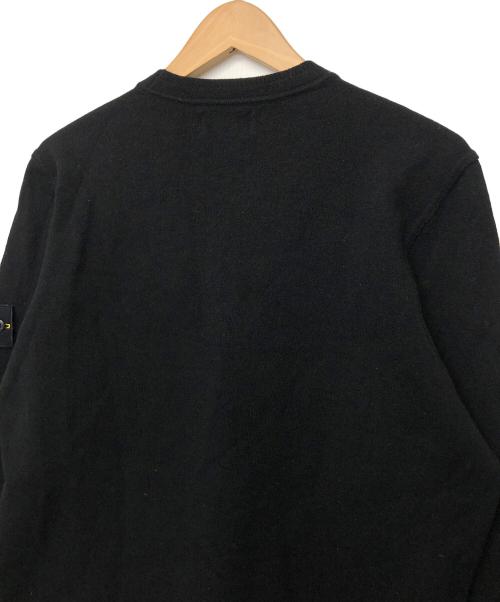 STONE ISLAND（ストーンアイランド）STONE ISLAND (ストーンアイランド) クルーネックニット ブラック サイズ:XLの古着・服飾アイテム