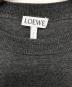 中古・古着 LOEWE (ロエベ) ロゴ刺繍 ツートーン クルーネック セーター グレー サイズ:XS：22000円