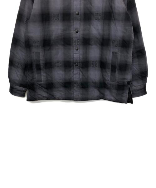GIVENCHY（ジバンシィ）GIVENCHY (ジバンシィ) キルティングフランネルオーバーシャツ ブラック サイズ:39の古着・服飾アイテム