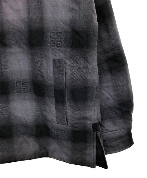 GIVENCHY（ジバンシィ）GIVENCHY (ジバンシィ) キルティングフランネルオーバーシャツ ブラック サイズ:39の古着・服飾アイテム