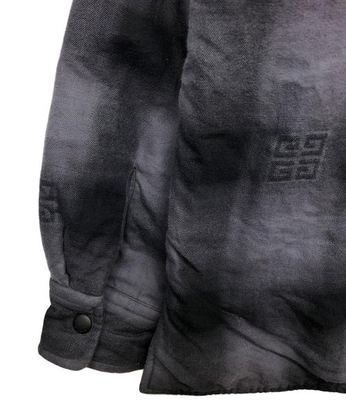 GIVENCHY（ジバンシィ）GIVENCHY (ジバンシィ) キルティングフランネルオーバーシャツ ブラック サイズ:39の古着・服飾アイテム