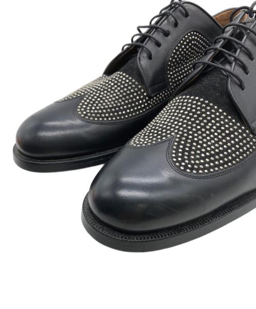 JIMMY CHOO（ジミーチュウ）JIMMY CHOO (ジミーチュウ) 141MORLAND スタッズレースアップシューズ ブラック サイズ:43の古着・服飾アイテム