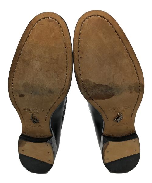 JIMMY CHOO（ジミーチュウ）JIMMY CHOO (ジミーチュウ) 141MORLAND スタッズレースアップシューズ ブラック サイズ:43の古着・服飾アイテム