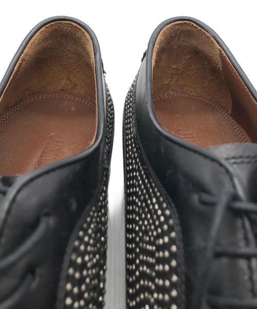 JIMMY CHOO（ジミーチュウ）JIMMY CHOO (ジミーチュウ) 141MORLAND スタッズレースアップシューズ ブラック サイズ:43の古着・服飾アイテム