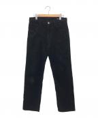 COMOLIコモリ）の古着「コーデュロイパンツ」｜ブラック