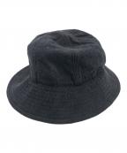 COMOLIコモリ）の古着「シルクネップハット」｜ブラック