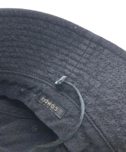COMOLI（コモリ）COMOLI (コモリ) シルクネップハット ブラックの古着・服飾アイテム