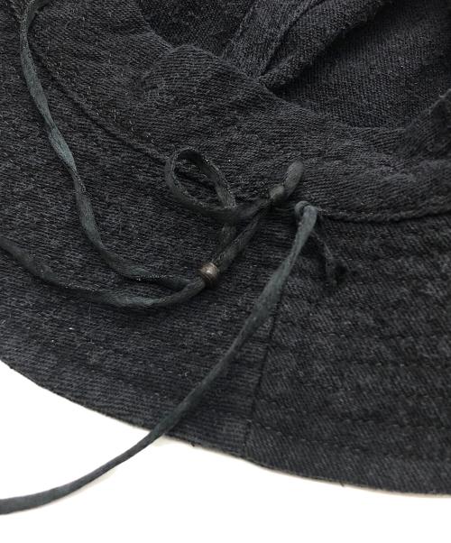 COMOLI（コモリ）COMOLI (コモリ) シルクネップハット ブラックの古着・服飾アイテム