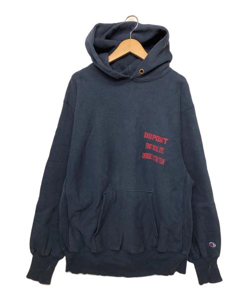 Champion REVERSE WEAVE（チャンピオン リバース ウィーブ）Champion REVERSE WEAVE (チャンピオン リバース ウィーブ) EMERGENCY ACTION TEAMロゴ ブルー サイズ:Lの古着・服飾アイテム
