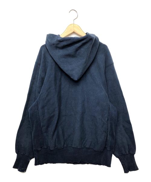 Champion REVERSE WEAVE（チャンピオン リバース ウィーブ）Champion REVERSE WEAVE (チャンピオン リバース ウィーブ) EMERGENCY ACTION TEAMロゴ ブルー サイズ:Lの古着・服飾アイテム