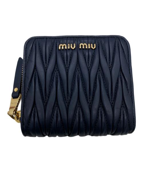 MIU MIU（ミュウミュウ）MIU MIU (ミュウミュウ) 5ML522 ネイビーの古着・服飾アイテム