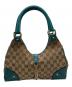 GUCCI（グッチ）の古着「ニュージャッキー　ハンドバッグ」｜グリーン×ベージュ