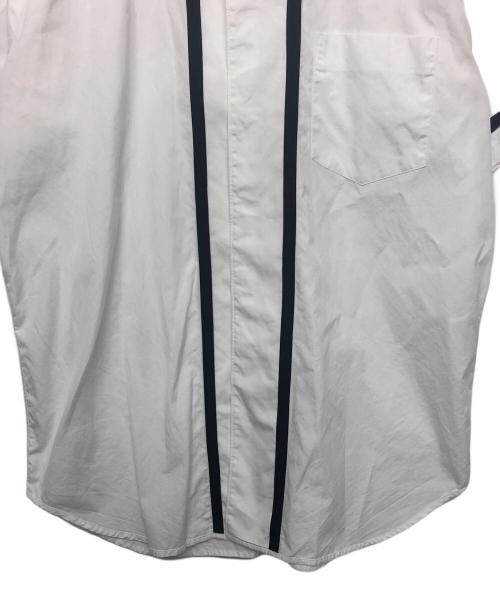 GANRYU（ガンリュウ）GANRYU (ガンリュウ) ベースボールシャツ ホワイト サイズ:Mの古着・服飾アイテム