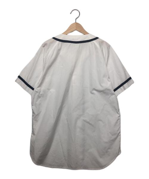 GANRYU（ガンリュウ）GANRYU (ガンリュウ) ベースボールシャツ ホワイト サイズ:Mの古着・服飾アイテム
