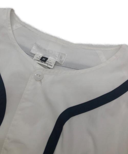 GANRYU（ガンリュウ）GANRYU (ガンリュウ) ベースボールシャツ ホワイト サイズ:Mの古着・服飾アイテム