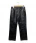 BURBERRY BLUE LABEL（バーバリーブルーレーベル）の古着「レザーパンツ」｜ブラック