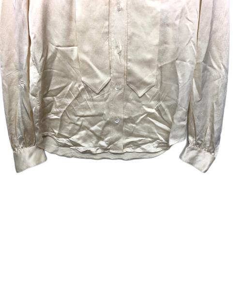 Saint Laurent Paris（サンローランパリ）Saint Laurent Paris (サンローランパリ) ラヴァリエネックブラウス ベージュ サイズ:165/88Yの古着・服飾アイテム