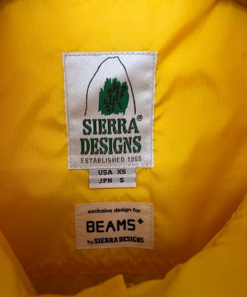 SIERRA DESIGNS（シエラデザインズ）SIERRA DESIGNS (シエラデザインズ) BEAMS PLUS (ビームスプラス) PANAMINT VEST イエロー サイズ:Sの古着・服飾アイテム