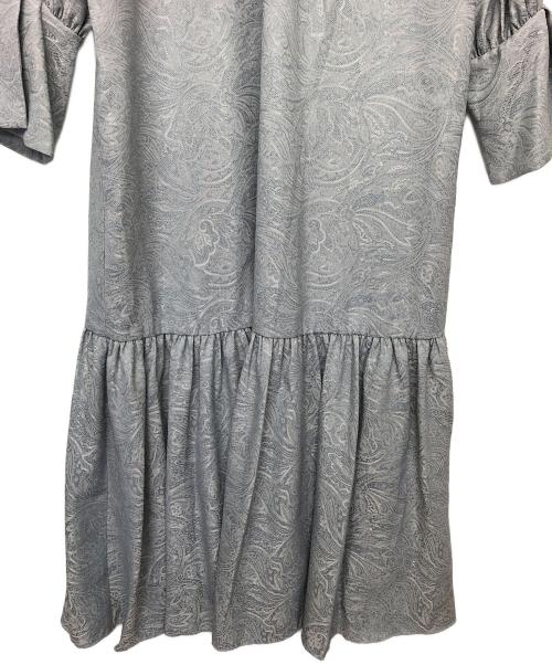 PUBLIC TOKYO（パブリックトウキョウ）PUBLIC TOKYO (パブリックトウキョウ) ジャガードギャザーワンピース ブルー サイズ:FREEの古着・服飾アイテム