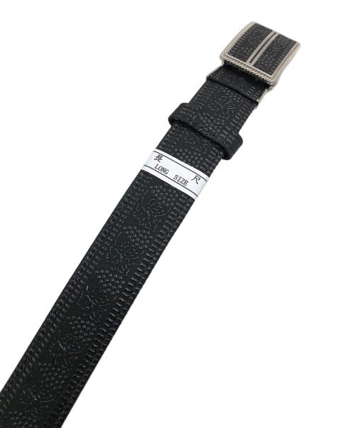 印傳屋（インデンヤ）印傳屋 (インデンヤ) ベルト ブラックの古着・服飾アイテム