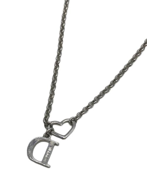 Christian Dior（クリスチャン ディオール）Christian Dior (クリスチャン ディオール) Dロゴネックレス シルバーの古着・服飾アイテム