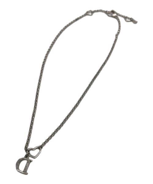 Christian Dior（クリスチャン ディオール）Christian Dior (クリスチャン ディオール) Dロゴネックレス シルバーの古着・服飾アイテム