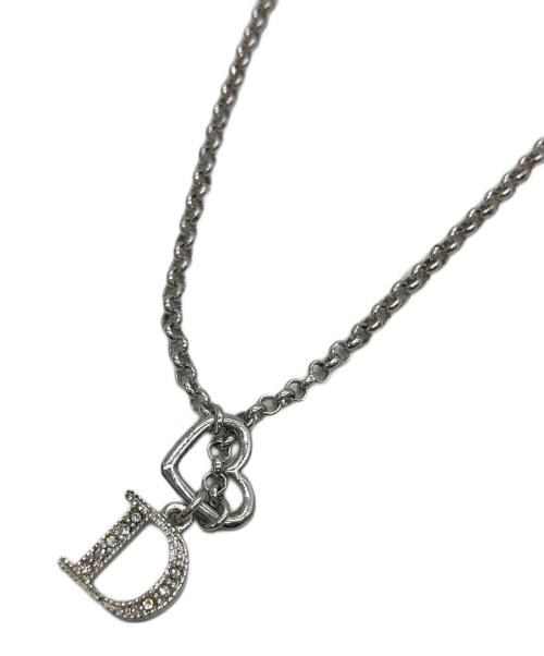 Christian Dior（クリスチャン ディオール）Christian Dior (クリスチャン ディオール) Dロゴネックレス シルバーの古着・服飾アイテム