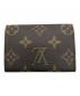 LOUIS VUITTON (ルイ ヴィトン) モノグラム ポルトモネ プラ ブラウン：23000円
