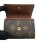 中古・古着 LOUIS VUITTON (ルイ ヴィトン) モノグラム ポルトモネ プラ ブラウン：23000円
