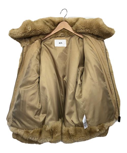 e/s（エマスライ）E/S (エマスライ) 030FAA01-4380　ファージャケット ベージュ サイズ:FREEの古着・服飾アイテム