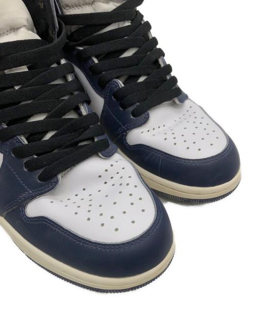 NIKE（ナイキ）NIKE (ナイキ) AIR JORDAN 1 HIGH OG DZ5485-401 ネイビー×ホワイト サイズ:27cmの古着・服飾アイテム
