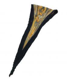 HERMES（エルメス）の古着「プリーツスカーフ」｜ブラック×ホワイト