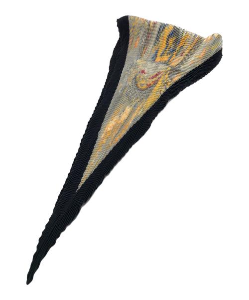 HERMES（エルメス）HERMES (エルメス) プリーツスカーフ ブラック×ホワイトの古着・服飾アイテム