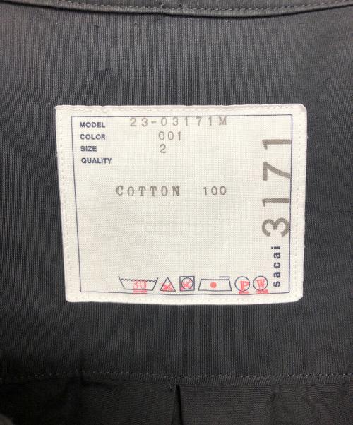 sacai（サカイ）sacai (サカイ) Thomas Mason Cotton Poplin L/S Shirt ブラック サイズ:2の古着・服飾アイテム