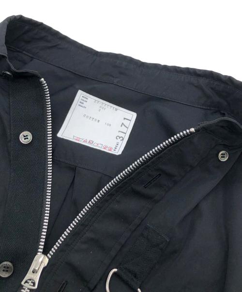 sacai（サカイ）sacai (サカイ) Thomas Mason Cotton Poplin L/S Shirt ブラック サイズ:2の古着・服飾アイテム