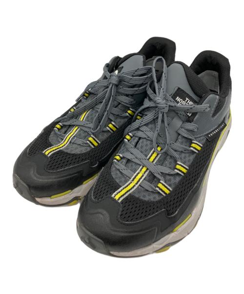 THE NORTH FACE（ザ ノース フェイス）THE NORTH FACE (ザ ノース フェイス) トレイルランニングシューズ ブラック×イエロー サイズ:25.5の古着・服飾アイテム