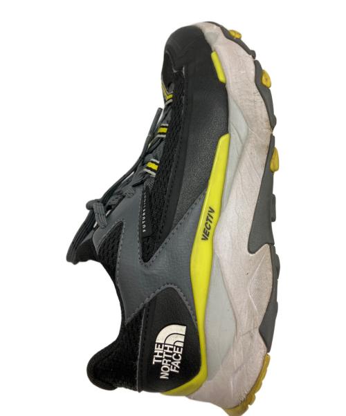 THE NORTH FACE（ザ ノース フェイス）THE NORTH FACE (ザ ノース フェイス) トレイルランニングシューズ ブラック×イエロー サイズ:25.5の古着・服飾アイテム