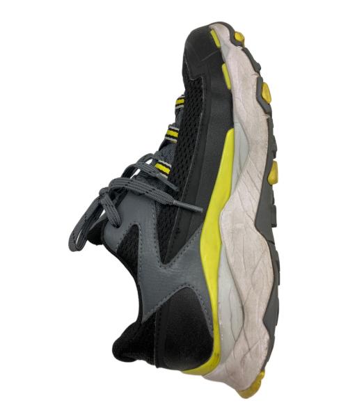 THE NORTH FACE（ザ ノース フェイス）THE NORTH FACE (ザ ノース フェイス) トレイルランニングシューズ ブラック×イエロー サイズ:25.5の古着・服飾アイテム