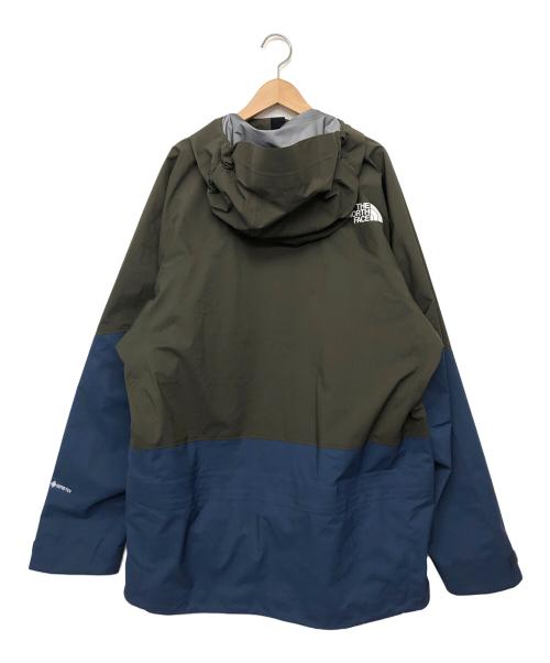 THE NORTH FACE（ザ ノース フェイス）THE NORTH FACE (ザ ノース フェイス) パウダーガイドライトジャケット オリーブ×ブルー サイズ:XLの古着・服飾アイテム