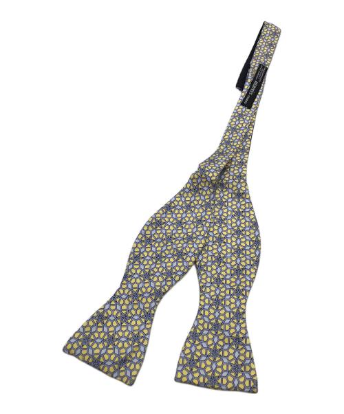 HERMES（エルメス）HERMES (エルメス) シルクネクタイ イエロー×ブルー サイズ:FREEの古着・服飾アイテム