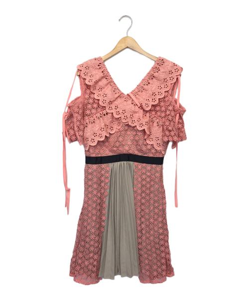 SELF PORTRAIT（セルフ ポートレイト）SELF PORTRAIT (セルフ ポートレイト) ワンピース ピンク サイズ: M (US 6)の古着・服飾アイテム