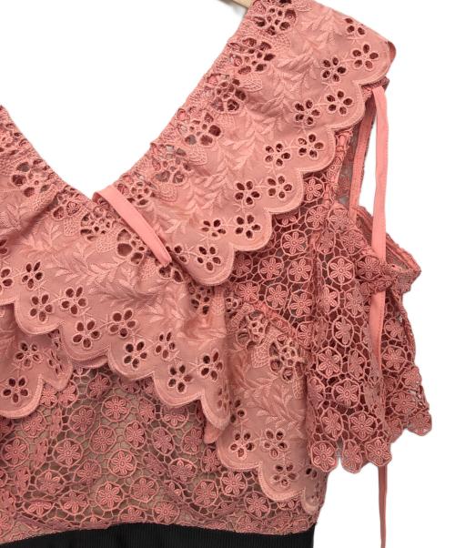 SELF PORTRAIT（セルフ ポートレイト）SELF PORTRAIT (セルフ ポートレイト) ワンピース ピンク サイズ: M (US 6)の古着・服飾アイテム