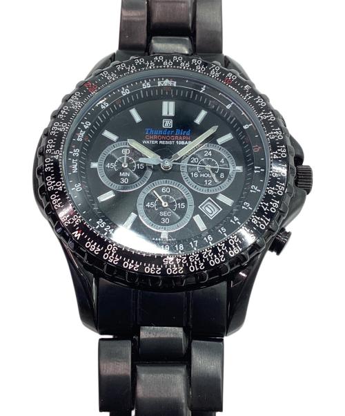 THUNDER BIRD（サンンダーバード）THUNDER BIRD (サンンダーバード) 腕時計 ブラックの古着・服飾アイテム