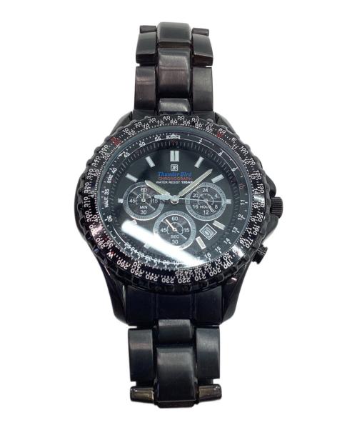 THUNDER BIRD（サンンダーバード）THUNDER BIRD (サンンダーバード) 腕時計 ブラックの古着・服飾アイテム