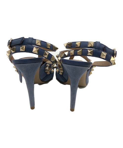 VALENTINO GARAVANI（ヴァレンティノ・ガラヴァーニ）VALENTINO GARAVANI (ヴァレンティノ・ガラヴァーニ) ハイヒールパンプス ブルー サイズ:23.5cmの古着・服飾アイテム