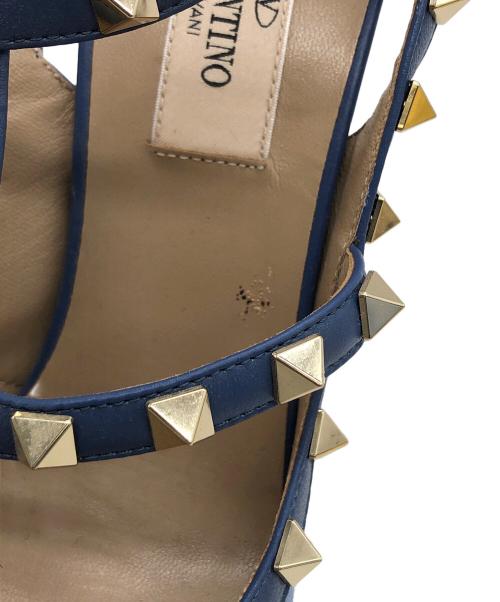 VALENTINO GARAVANI（ヴァレンティノ・ガラヴァーニ）VALENTINO GARAVANI (ヴァレンティノ・ガラヴァーニ) ハイヒールパンプス ブルー サイズ:23.5cmの古着・服飾アイテム