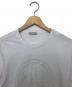 MONCLER (モンクレール) フロッキーロゴTシャツ ホワイト サイズ:S：12000円