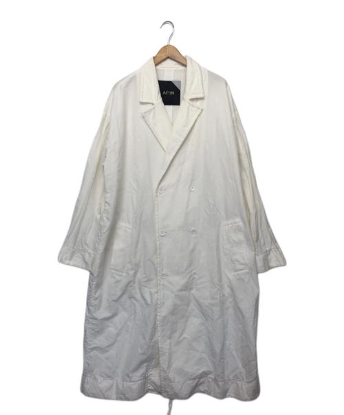 ATON（エイトン）ATON (エイトン) ロングコート ホワイト サイズ:06の古着・服飾アイテム
